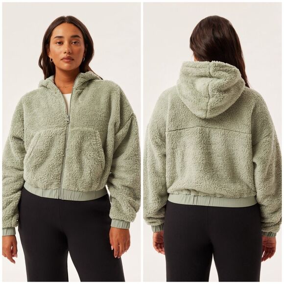 NWOT Girlfriend Collective Recycled Fleece Bomber Jacket Size XS - Picture 1 of 8